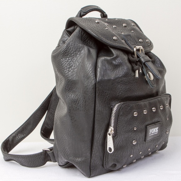victoria's secret pink leather backpack